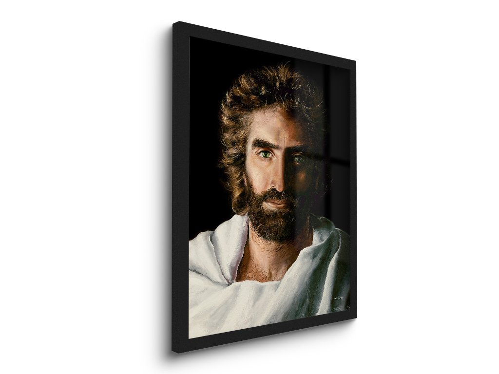 Quadro Principe da Paz 45x33cm Akiane Kramarik Jesus Deus Fé