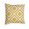 Kit 4 Capas de Almofadas Decorativas Estampa Geométrica Laranja e Amarelo - 3