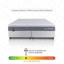 Ver imagem 4 de Conjunto Box Branco Luanda Cinza Espuma D28 King 193x203x62 - King House