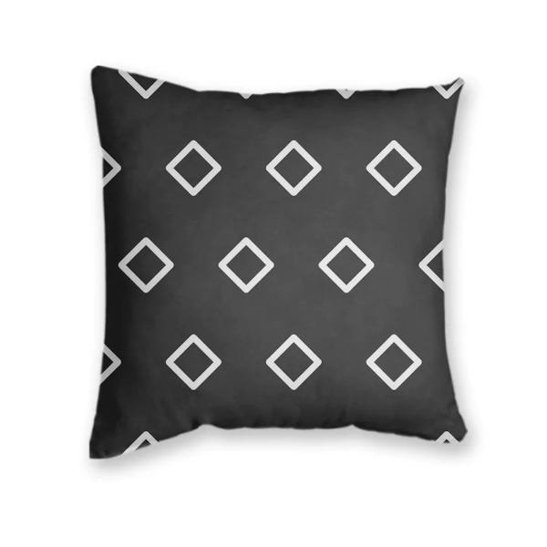Kit 4 Capas de Almofadas Decorativas Estampa Marroquina Amarelo e Preto - 3