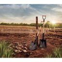 Ver imagem 2 de Pá Quadrada 417/20 em Aço com Cabo de Madeira 74 Cm com Empunhadura Metálica Ergonômica