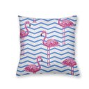 Ver imagem 2 de Kit 4 Almofadas Decorativas Flamingo e Chevron
