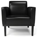 Ver imagem 6 de Poltrona Base Madeira Preto Kit 2 Maressa Sintético Pu Preto - Ibiza