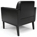 Ver imagem 7 de Poltrona Base Madeira Preto Kit 2 Maressa Sintético Pu Preto - Ibiza