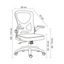 Ver mais imagens de Kit com 4 Cadeira Escritório Diretor Office Columbus com Tela Mesh