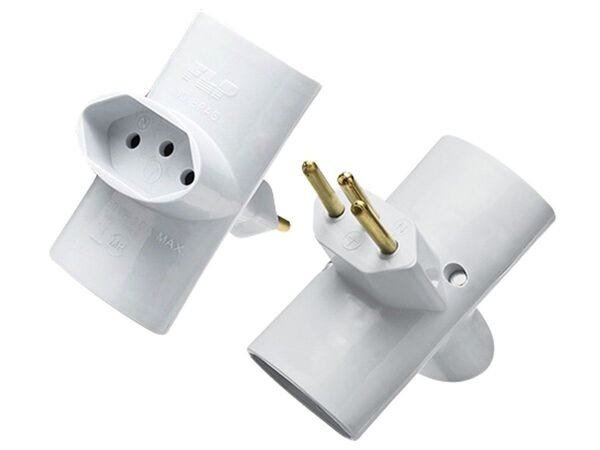 Benjamin T Adaptador de Tomada 3 Saídas 2P+T 10A 250V Com Inmetro - 70 Unidades - 3