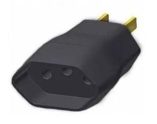 Adaptador Tripolar Reverso 2p+t 15a 250v Lorenzetti - Preto - 80 Unidades - 1