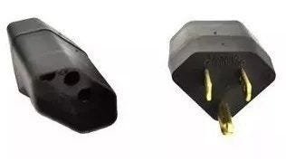 Adaptador Tripolar Reverso 2p+t 15a 250v Lorenzetti - Preto - 80 Unidades - 2