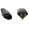 Adaptador Tripolar Reverso 2p+t 15a 250v Lorenzetti - Preto - 200 Unidades - 2