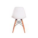 Ver imagem 6 de Conjunto com 6 Cadeiras Eiffel Brancas – Design Moderno com Base de Madeira Pé Palito