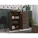 Ver imagem 2 de Cômoda com Duas portas e 4 gavetas Chocolate - Framar