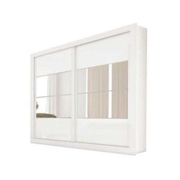 Guarda-Roupa Casal Ipanema 2 Portas de Correr Docelar Móveis - Branco - 2 Guarda-Roupa Casal Ipanema 2 Portas de Correr Docelar Móveis - Branco - 2