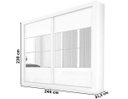 Ver imagem 6 de Guarda-Roupa Casal Ipanema 2 Portas de Correr Docelar Móveis - Branco