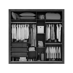 Guarda-Roupa Casal Itapuã 2 Portas de Correr com Espelho Docelar Móveis - Rovere Prime/Off-White - 4