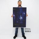 Ver imagem 2 de Quadro Decorativo em Canvas Abstrato Azul Oceano TaColado Borda Infinita 90 x 60cm