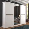 Guarda-Roupa Casal Linhares com 6 Portas e 4 Gavetas Branco Panan Móveis - 2