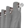 Cortina Sala e Quarto 2,50x1,60 Tecido Blackout Ana Cinza - 5