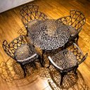 Ver imagem 2 de Conjunto de Jardim Viena Premium Mesa e 4 Cadeiras Marrom
