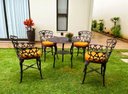 Ver imagem 4 de Conjunto de Jardim Viena Premium Mesa e 4 Cadeiras Marrom