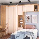 Ver imagem 2 de Módulo para Quarto 217cm x 35,6cm Infinity Marrom/Cedro/Blush Line