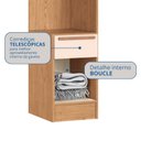 Ver imagem 7 de Módulo para Quarto 217cm x 35,6cm Infinity Marrom/Cedro/Blush Line