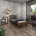 Ver imagem 1 de Cama de Solteiro Madeira Maciça Cor IMBUIA