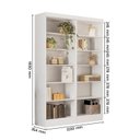 Ver imagem 4 de Estante de Livros 123CMX183CM Kit 2 Estantes 5 Prateleiras Flora Branco