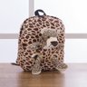 Mochila Infantil Com Bichinho Pelucia Diversos Leopardo - 2