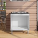 Ver imagem 4 de Balcão para Cooktop com Tampo Andreia 2 Portas Branco Ajl