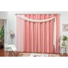 Cortina Romana Microfibra Com Voil Para Varão de 3m Rosê - 1
