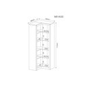 Ver imagem 3 de Guarda Roupa Closet Solteiro Me4132 de Canto C/ 4 Prateleiras Preto - Tecno Mobili