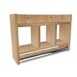 Nicho De Parede Para Banheiro Porta Toalha Em Mdf Madeirado - 4