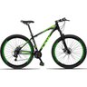 Bicicleta TSW Hunter Aro 29 Câmbio Shimano 21v Freio a Disco - Preto+Verde - 17 - 1