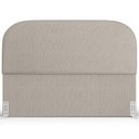Ver imagem 5 de Cabeceira Cama Box Queen 160cm Orgânica Lanna W01 Linho Bege - Lyam Decor