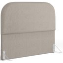 Ver imagem 1 de Cabeceira Cama Box Queen 160cm Orgânica Lanna W01 Linho Bege - Lyam Decor