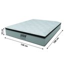 Ver imagem 4 de Cama Box Baú Casal Colchão Molas Pocket Ensacadas Tower 138x188x75cm Branco / Marrom Gazin