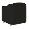 Kit 2 Poltronas Decorativas Reforçada Consultório Sala Suede Cor:preto - 4