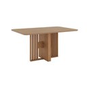 Ver imagem 1 de Mesa de Jantar Tampo Vidro 120cm 4 Lugares Canto Curvo Leo H02 - D'Rossi