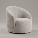 Ver imagem 3 de Poltrona Saara Decorativa Orgânica Bouclê Confortável Bege Desk Design