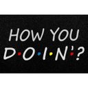 Ver imagem 1 de Tapete Capacho How You Doin 60x40cm - Preto