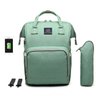 Bolsa/Mochila Maternidade Land Original Com USB e Impermeável - unico - Verde claro - 1