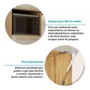 Ver imagem 7 de Cozinha Modulada com Bancada Completa 6 Peças com Tampos e sem Pia Isis Luciane Móveis