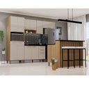 Ver imagem 1 de Cozinha Modulada com Bancada Completa 6 Peças com Tampos e sem Pia Isis Luciane Móveis