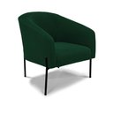 Ver imagem 2 de Cadeira Sala de Jantar Pé de Ferro Preto Kit 2 Stella Bouclê D03 - D'Rossi Cor Verde