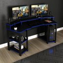 Ver imagem 1 de Mesa Gamer Multimóveis CR25062 Preta/Azul