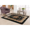 Tapete Sala Antiderrapante Indiano 1,00 x 1,40 Preto - 1