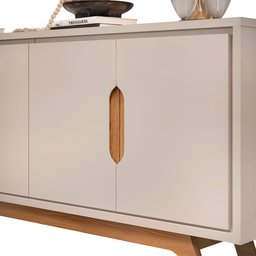 Buffet Balcão DENVER Com quatro portas e pés DJ Móveis - 4