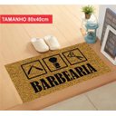 Ver imagem 1 de Tapete Personalizado Barbearia Antiderrapante. - 80x40 - Ouro