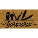 Ver imagem 2 de Tapete Personalizado Barbearia Antiderrapante. - 90x60 - Ouro