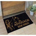 Ver imagem 1 de Tapete de Porta para Advocacia Antiderrapante - 80x40 - Preto